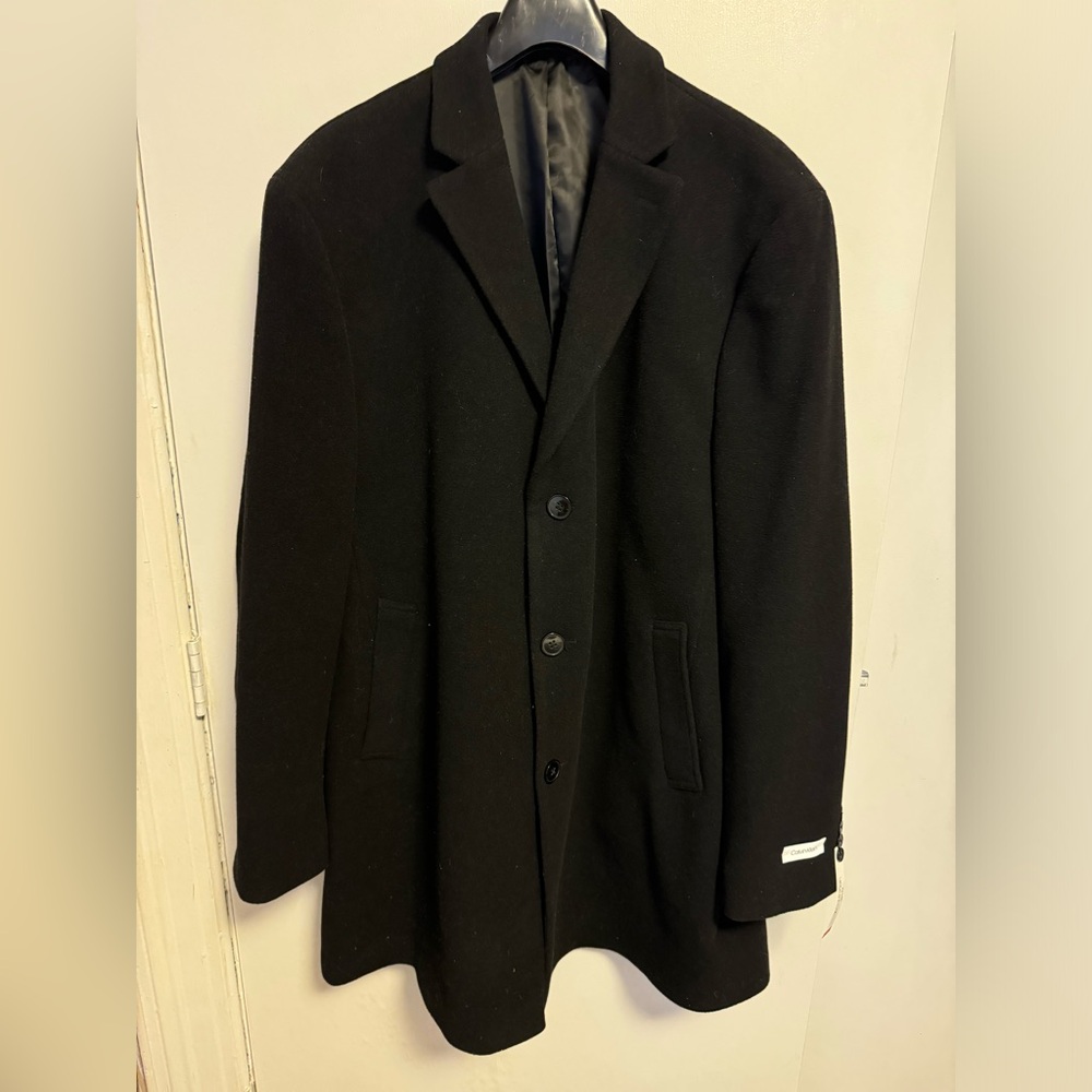 Calvin Klein Slim fit wool blend Coat